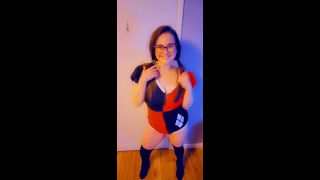 M@nyV1ds - CaityFoxx - Harley Quinn Sexy Cosplay Compilation-7