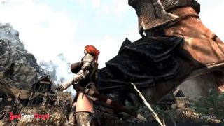 [GetFreeDays.com] Cute Redhead grows into goddess and has fun with the city - Skyrim Giantess Sex Stream July 2023-9