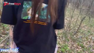 [GetFreeDays.com] Nymphomaniac Slut Found a Cock in the Forest and was Fucked and Filled with Cum Adult Video June 2023-3