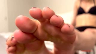 Femdom Puppy Play - Letty Puts Her New To Bed - Dirty feet-4