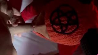 Dominant Submissive Horned Mask Ritual  Possessed Slut Worships with Deepthroat-2