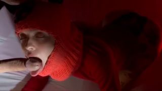 Dominant Submissive Horned Mask Ritual  Possessed Slut Worships with Deepthroat-3