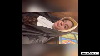  Black   Black  Abbie Maley - Abbie Maley Roleplays as a Nun for Able Godshark and Nathan Bronson - Fetish-9