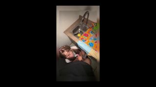 SexysHomeMade - She Sucks my Dick in the Kitchen looking my eyes!-9