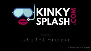 UKCuteGirl () Ukcutegirl - your sexy latex doll finally gets in the water for some free diving on kinkysplashcom th 27-11-2020-0