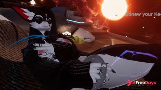 Lonely space furry fuffilling her needs.-8