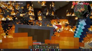 finding chicken jockey in woodland mansion and burning it down i drank a rage potion-3