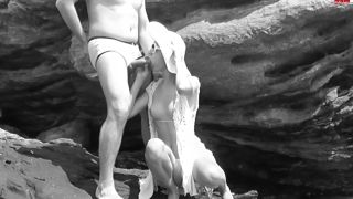 Angel Desert - Sex On The Beach and Public Cum in Mouth Amateurporn - Angel desert-1