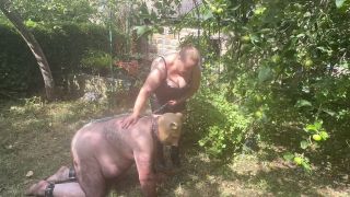 Domina Satana - Piggies Big Day Out, in my private secluded out door garden .-2
