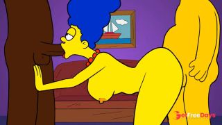 marge simpson es infiel a su esposo con su amigo carl hentai anime-5