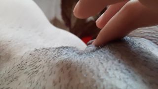 [Amateur] I fucked her unshaven pussy with my fingers during my period.-1