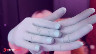 ASMR with nitrile gloves fetish. Arya Grander-9