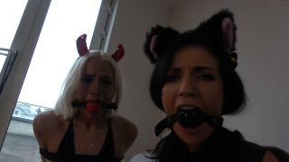 [GetFreeDays.com] Lilly and Tattis Halloween Heist Gone Wrong Bound, Ballgagg st andrews cross bdsm-3