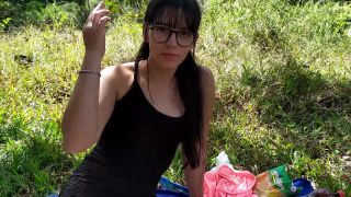 Angel - Victoria - Beautiful Colombian is fucked at a campsite by a stranger. - Tetas grandes-0