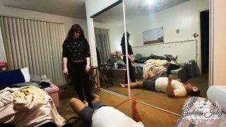 Beastcage Ballbusting - Tanya beats the guy hard in balls - Ballbusting-4