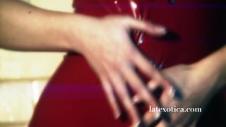 Latexotica 2014   Sophia   Red Latex Dress (mp4)-1