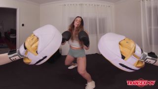 Bareback Shemale Anal POV: Ciboulette & Lianna's Sparring Ma-1