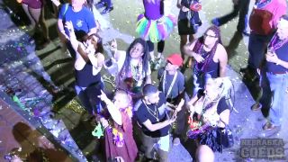 Mardi Gras 2017 From Our Bourbon Street Apartment Girls Flashing For Beads Lesbian!-8