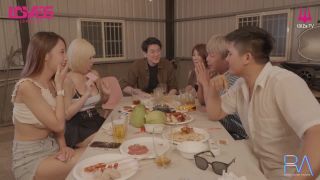 Asianmania Yao Waner - Mid-Autumn Barbeque sex game, blonde girl explodes after drinking - All Sex-0