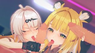 KKK-Hentai-Mov - 【ゼンレスゾーンゼロ 乱交セックス2】イーシェン(儀玄),チーフーフー(橘福福)が集団エッチする3Dエロアニメ動画(Yixuan,Ju Fufu group orgy sex2.)-5