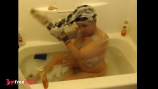 [GetFreeDays.com] Bubble Bath tub Long Black Hair Shampoo Lather Porn Film December 2022-3