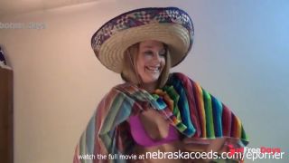 Cinqo De Mayo Party Sombrero Poncho College Amateur Masturbator-1