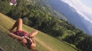 My Wife SexyDreamsDiscovery Fun and SEX in Swiss mountains # Up dress NO PANTIES-1