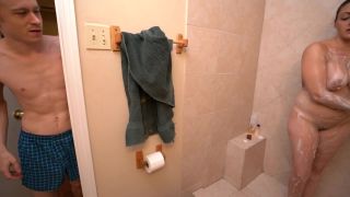 Stepmom Takes Shower With Young Virgin Stepson (Teen) Melanie Hicks-1