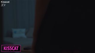 KissCat Stepson Touches Stepmoms Tits In Shared Bed And She Fucks Him Cowgirl (Amateur porn)-3