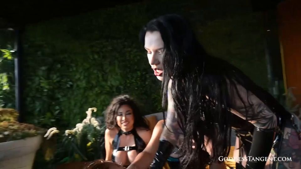 Goddess Tangent, Empress Ming and Demoness Luna - Triple Domme Sweaty Foot Worshi - Boots