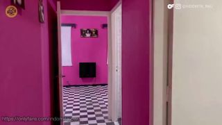 Female Orgasm Indomita maid is spied on masturbating by fetish worker-1