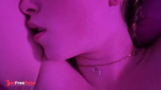Brunette Horny Little Slut Licks Balls and Gets Her Wet Tight Pussy Fucked Hard While Moaning Loudly-5