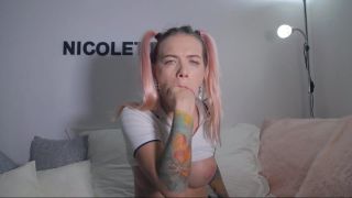 NicolettXXX - Deepthroating & Slapping A Little  - nicolettxxx - webcam blondes porno dp wife-3