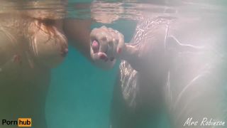 Mrs RobinsonUnderwater Handjob and Cumshot from Sexy Wife with Big Floating Tits-0