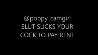 Naughty Poppy Uk () Naughtypoppyuk - broke slut sucks your cock to pay the rent 21-05-2018-0