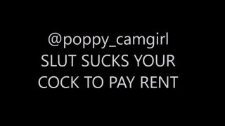 Naughty Poppy Uk () Naughtypoppyuk - broke slut sucks your cock to pay the rent 21-05-2018-1