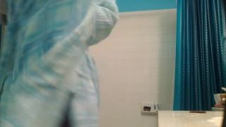 hot redhead tattooed girl after shower. hidden cam-6