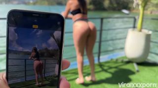  cumshot Houseboat Photoshoot Turns Naughty with Public Fucking and Double Facial -2