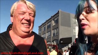 Folsom Street Fair Public CBT - Spanking Charity Booth - Mistress  Evadne-2