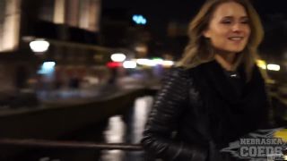 A Night In Amsterdam With Latvian Euro Coed Linda Public-7