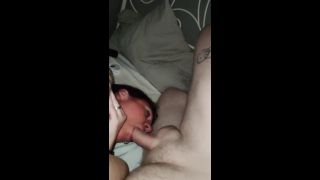 Blowjob Fucking wife's mouth squirts on her tits-6