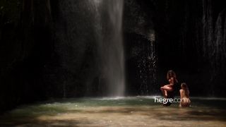 Clover and Putri naked in bali waterfall 4k bdsm -0