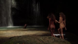 Clover and Putri naked in bali waterfall 4k bdsm -1