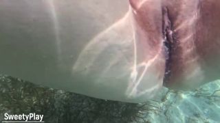 Outside Mature pussy creampie underwater cum inside-6
