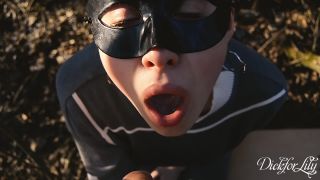 Mysterious Masked Girl Gave Me A Blowjob In Park In Bushes Oral Crempie - 1080p-8