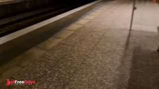 Public Outdoor Train Station Fuck with a Stranger-0