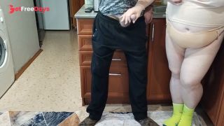 [GetFreeDays.com] dick jerking in the kitchen and cum in mother-in-laws mouth Porn Stream January 2023-4