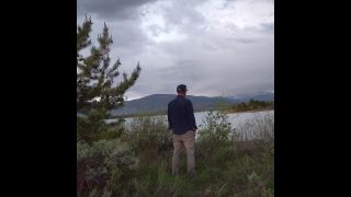 Public Nature Calls, vocal, dirty talk male orgasm outdoors in the Mountains-9