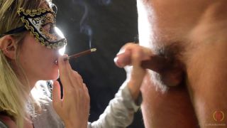 free adult clip 23 rubber boots fetish MORE 120s silver smoking BJ, tied handjob on smoking-3