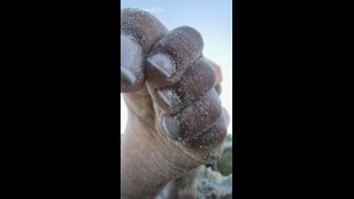 online video 7 femdom hard whipping MahoganyQen – Lady Mahogany – My Feet So Dirty Cum Lick Off All The Sand Now, foot on femdom porn-7